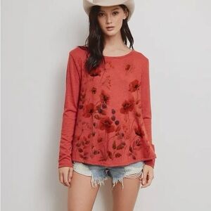 Soft and cozy floral sweater in spice NWT